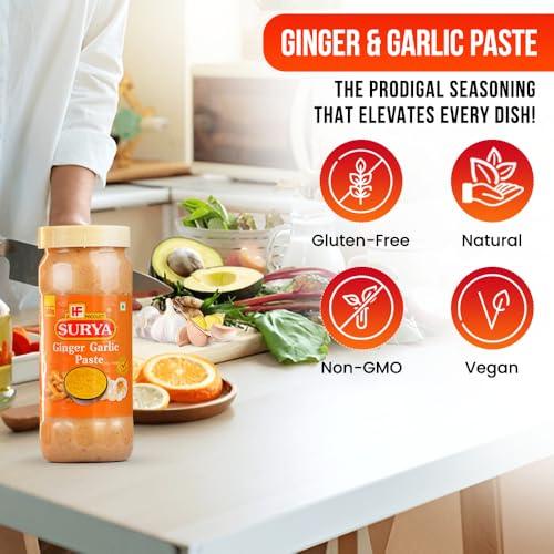 Surya Surya 500gm Ginger Garlic Paste |Adrak Lahsun Paste |Cooking Paste |Ready to use