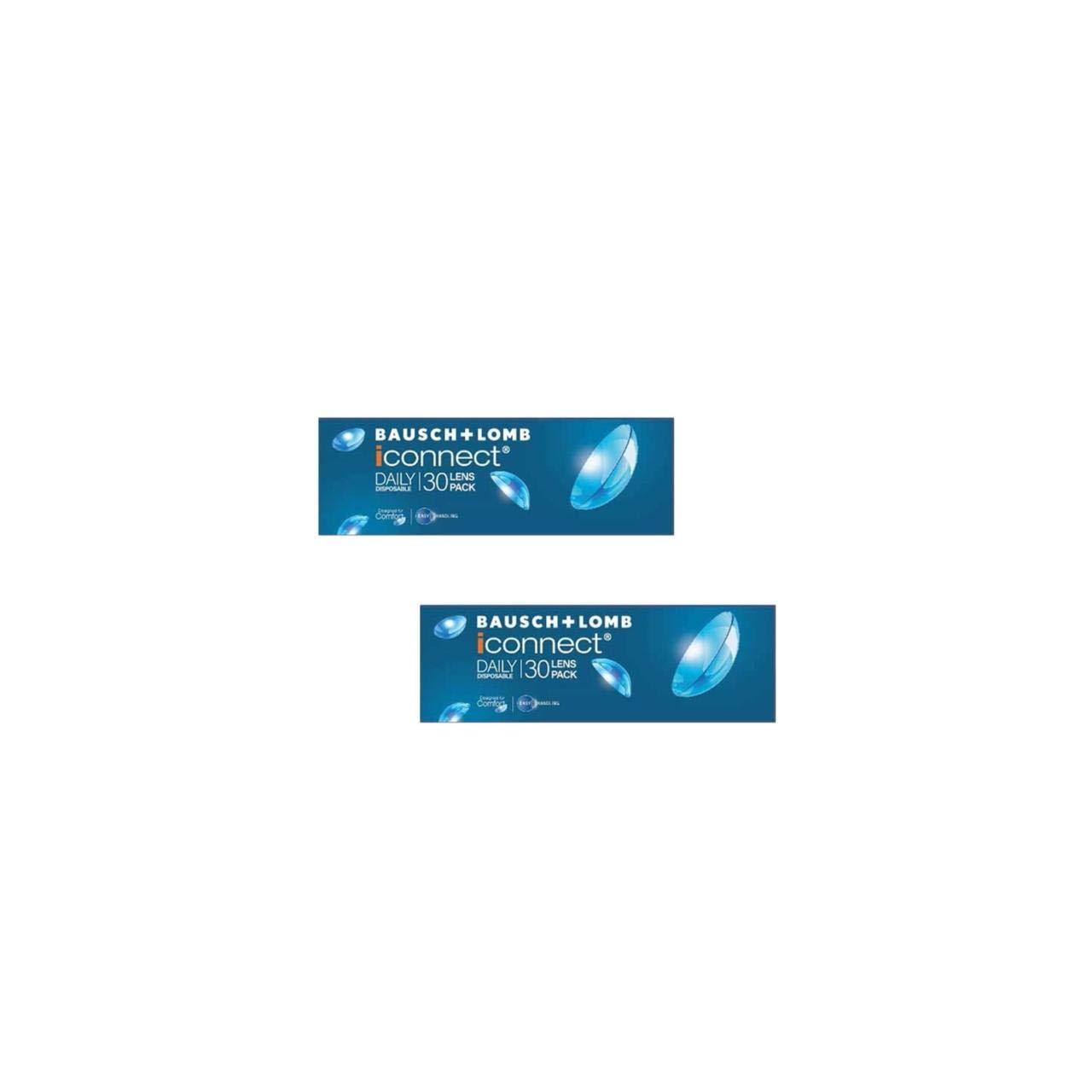 Bausch + Lomb Bausch + Lomb IConnect Daily Disposable Lens - 60 Lens (30 Lens * 2 Pack) (-3.25)