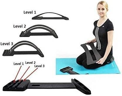 NavaFresh Basics VISHOU Back Support Multi-Level Back Stretcher Device, Lumbar Back Stretching Device, Back Support for Office Chair and Pain Relief