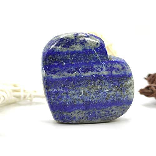 Plus Value Plus Value Lapis Lazuli Heart Lajward Lajwart Stone for Purify Your Mind - Feng Shui Reiki Healing Crystal (80 to 100 Grams)