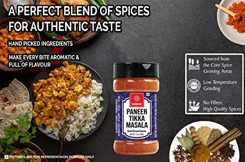 SARANZ SARANZ Paneer Tikka Masala Perfect for Cooking, Ready to Use, No added colours, Spice Powders and Masalas, Premium Artisanal Spices with Rich & Strong Flavour-100 Grams Bottle