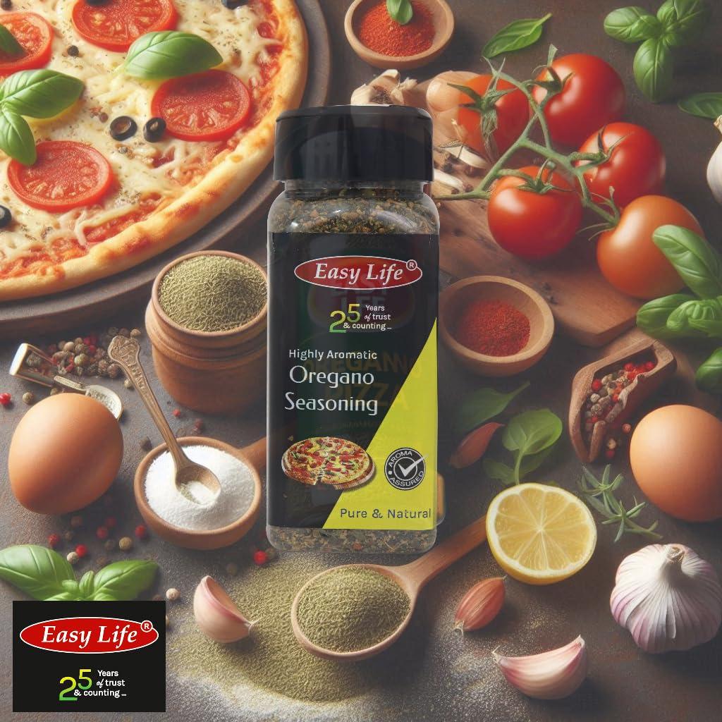 Easy Life Easy Life Oregano Seasoning 450g I Ideal Blend I Mix of Herb and Spice with Chili Flakes for Pizza Pasta I Versatile Chefs Choice I Spices and Herbs I Contains Garlic Powder
