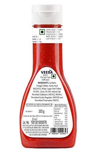 VEEBA VEEBA Barbeque & Sriracha Chilli Garlic Sauce Sauces (650 g) ( Pack of 2 )