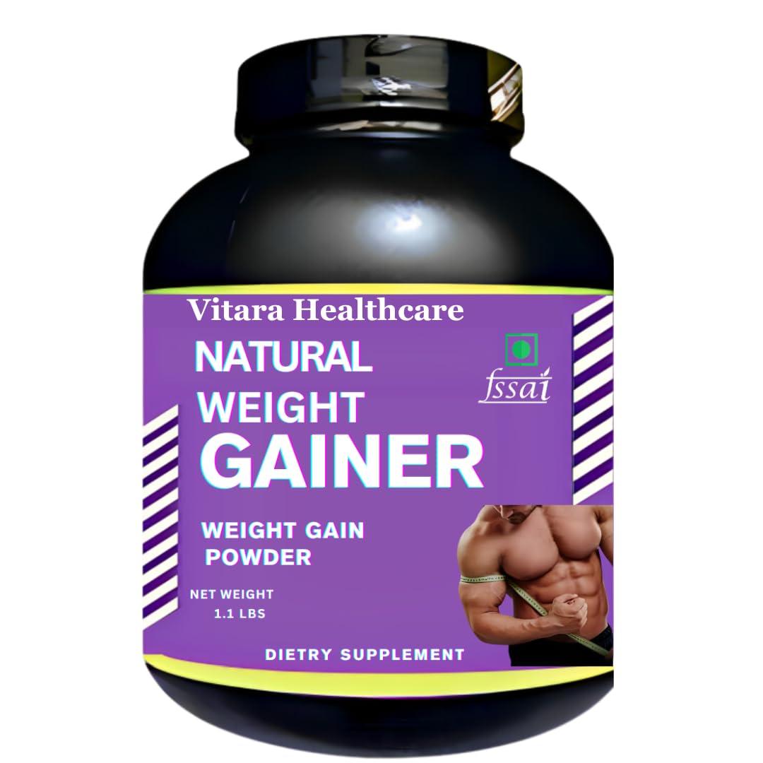 Generic Natural Weight Gainer Powder | High Protein High Calorie [Lean Weight Gainer Supplement] - Vanilla flavour -Pack of 1 powder