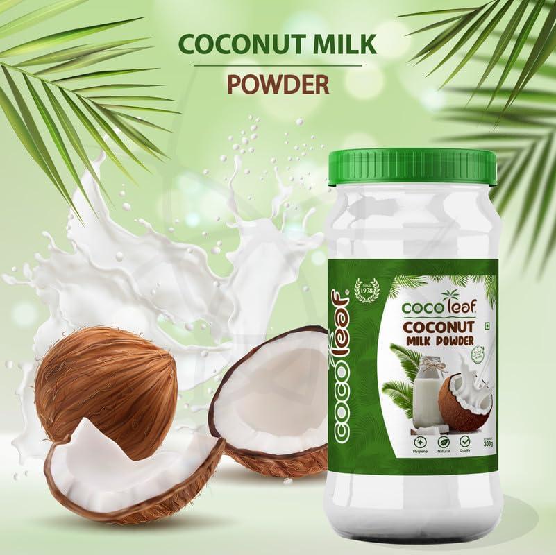 IMAGE OF COCOLEAF COCOLEAF Coconut Milk Powder and Coconut Sugar(Shakkar) Combo Pack,Coconut Cream Powder, Coconut Jaggery Sugar Powder, Coconut Milk Powder 300g and Coconut Palm Sugar 400 g