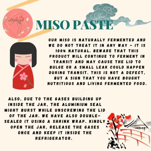 Alla's Posh Flavors Alla's Posh Flavors Dark Soy Aka Miso Paste | Authentic Japanese | Formulated & Made under Japanese Guidance | Contains Live Koji Probiotics | No Preservatives | 100% Natural (Aka Miso, 200 Grams)