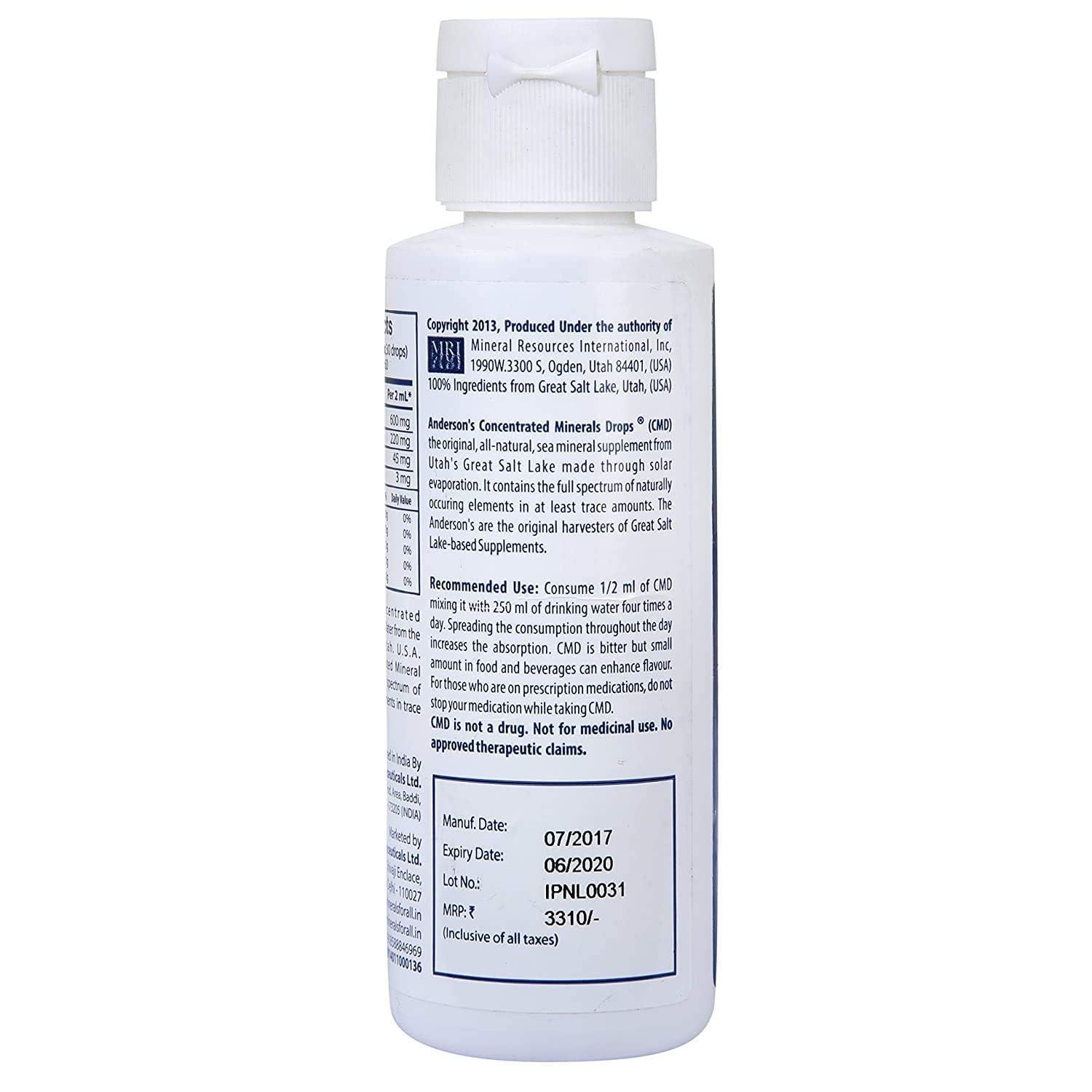 Generic CMD Anderson Concentrated Mineral Drops, 60ml in Each Pack (Pack of 1)