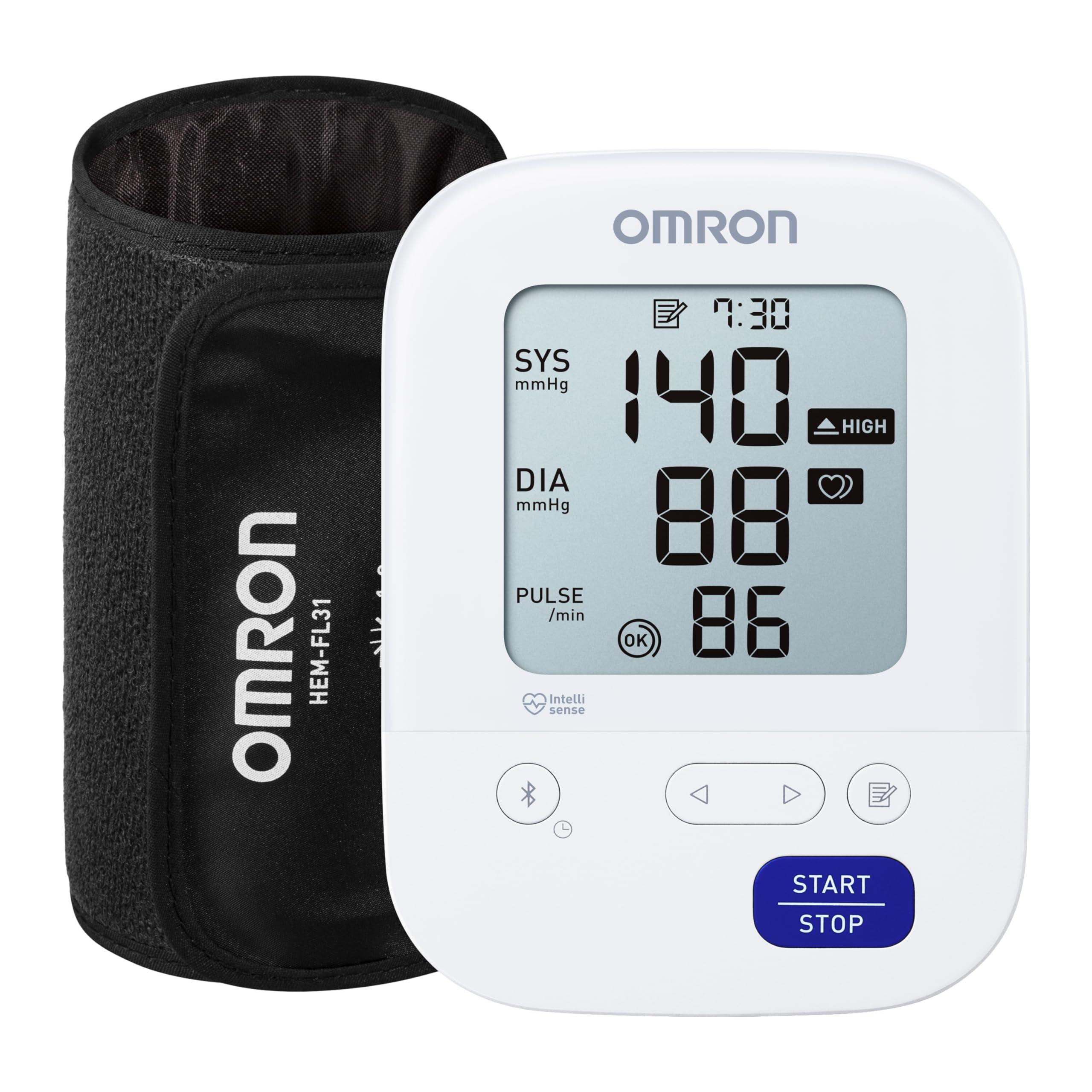 Omron Omron HEM 7156 T Digital Blood Pressure Monitor with 360 Accuracy Intelli Wrap Cuff for All Arm Sizes Accurate Measurements and Bluetooth Connectivity