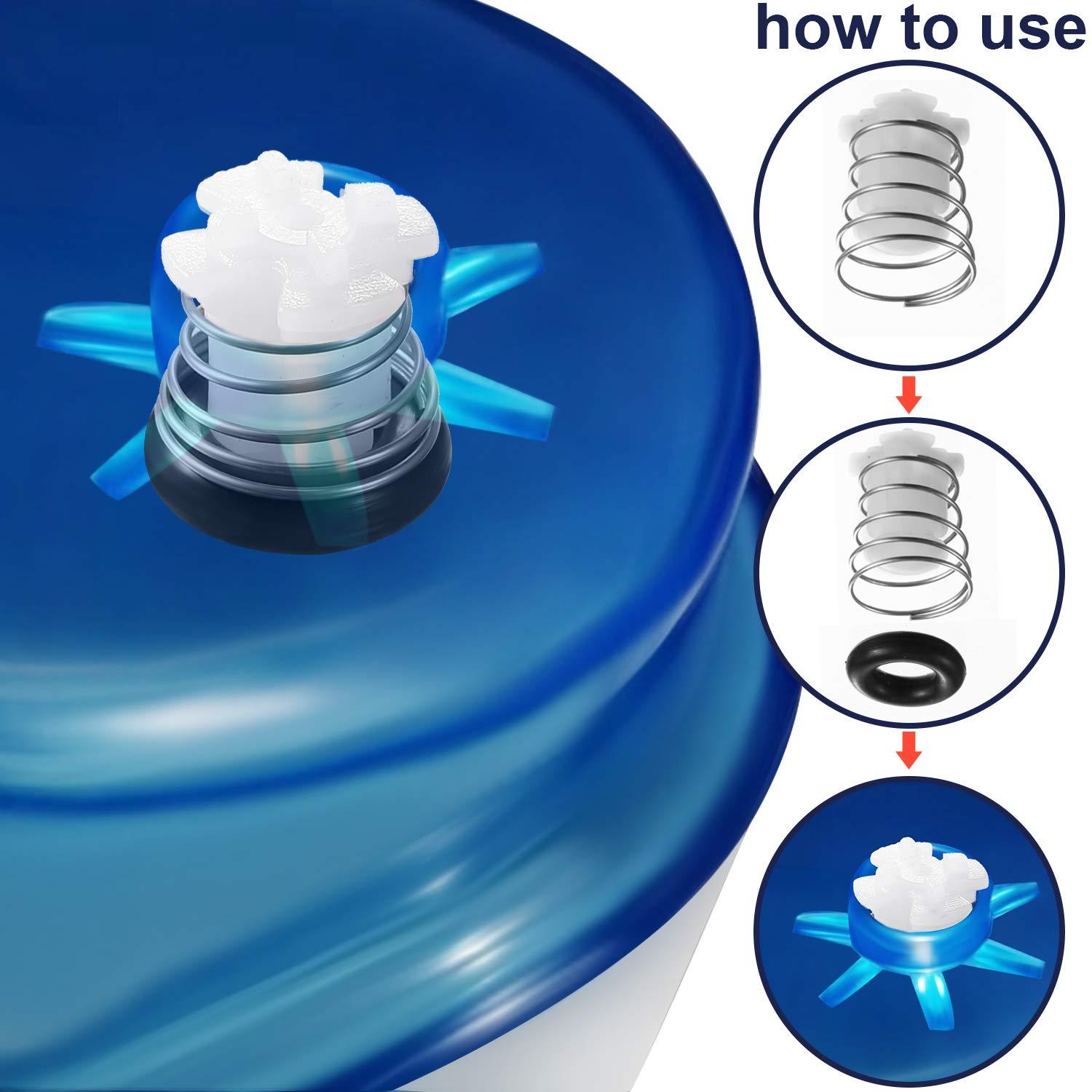 BBTO 10 Pieces Replacement Part Reservoir Tank Valve Rubber Gasket for Water Flossers, Washer Reservoir Plug Compatible With Waterpik WP100, WP900, WP112, WP250, WP300, Ultra, Nano, Traveler, VAVA, H2o