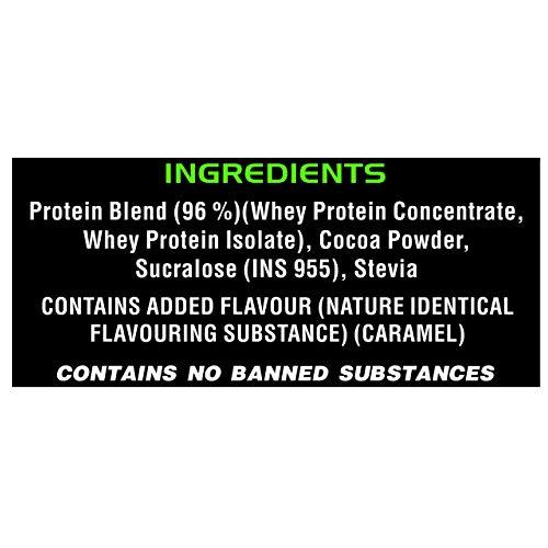 Six Pack Nutrition Six Pack Nutrition Whey Protein Powder, with 25 g of Protein Per Serving and More Than 5.6 g of Naturally Occurring BCAAs (1 kg, Choco Caramel)