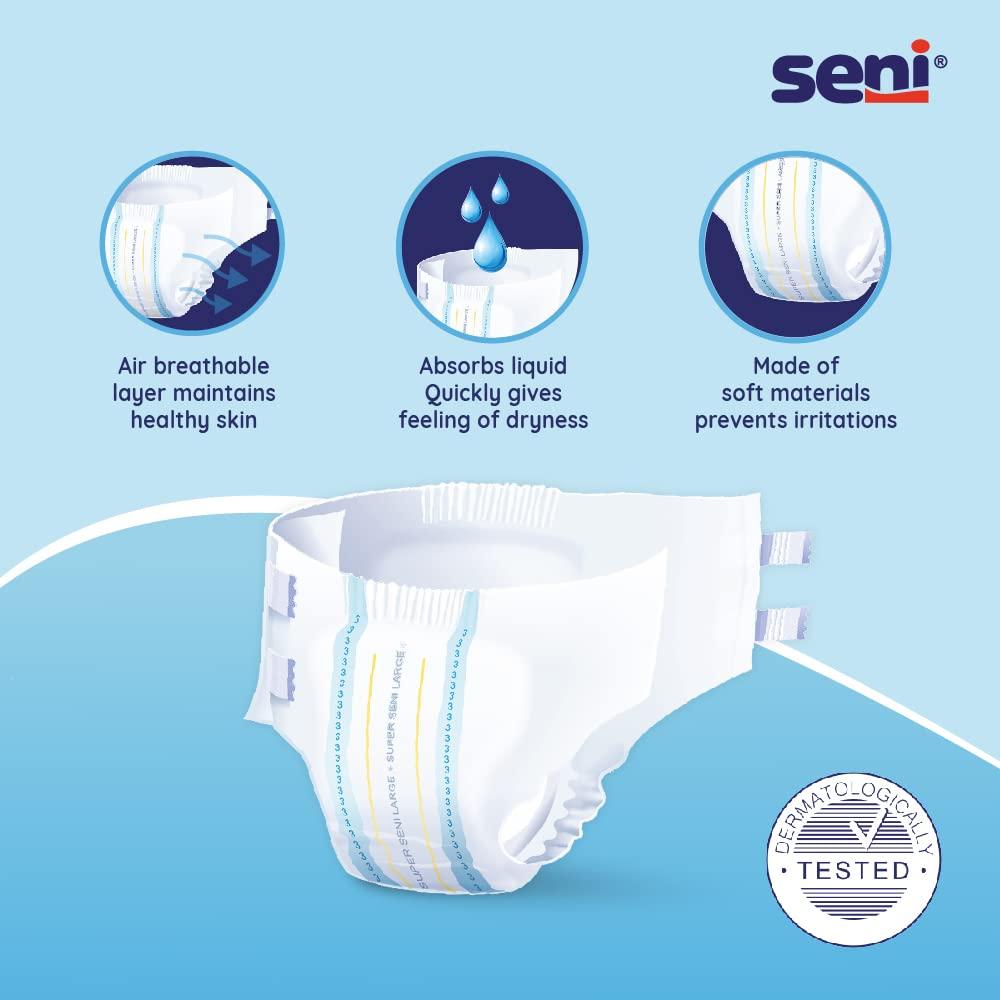 Seni Seni Adult Diapers - 10 Pieces (Large)