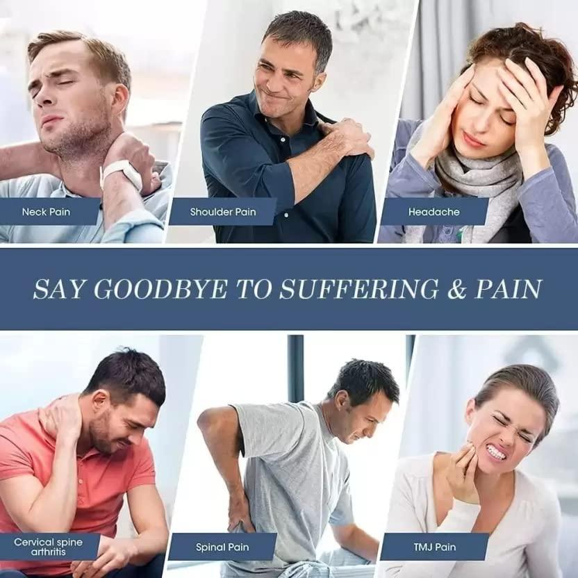 Divine power DP Neck Stretcher Cloud Support Brace Pain Relief Neck Cervical Traction Device Hump Corrector Posture Tmj Back and Shoulder Relaxer Relief Spine Massager