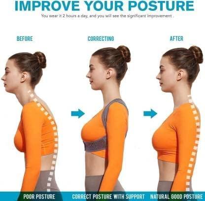 DEALBUTH DEALBUTH Premium & Adjustable Upper Back Brace Posture Corrector For Clavicle To Support Neck, Back and Shoulder & Best Device to Improve Bad Posture For Men & Women (Free Size)