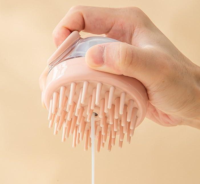 NEXO JWEL ENTERPRISE NEXO JWEL ENTERPRISE Hair Scalp Massager Exfoliator Shampoo Brush with Silicone Bristles Body Wash Soap Dispenser Soft Bristles