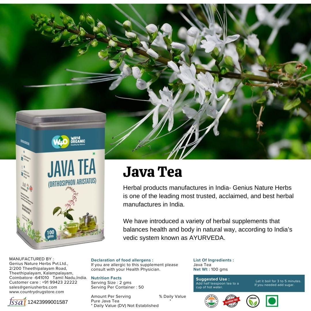 way4organic Way4Organic Java tea (Orthosiphon aristatus) 100 g (Pack of 2)