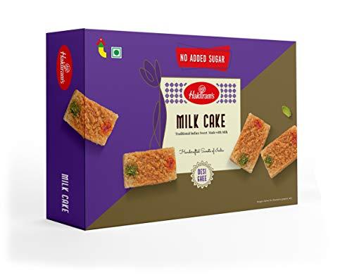 Haldiram\'s Haldiram\'s Milk Cake 400g | Rich And Creamy | Premium Handcrafted Traditional Sweets | Great Sweets Gift Pack | Indian Mithai | Fresh Doodh Sweet | Festival Indian Sweets Box (No Added Sugar)