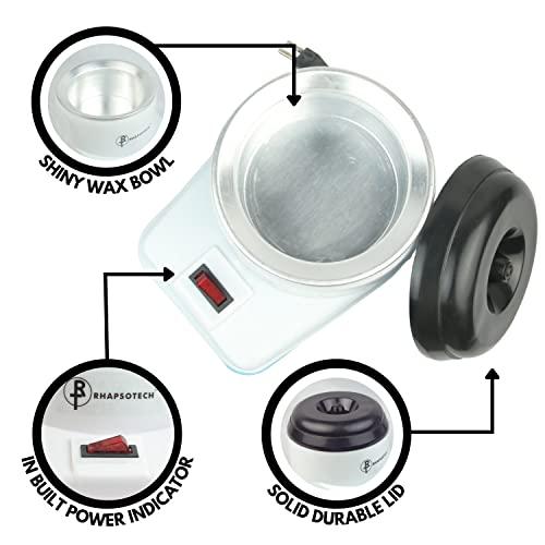 RHAPSOTECH Rhapsotech Wax Heater for Smooth and Excellent Results | Shock Proof Wax Machine with In Built Power Indicator | Waxing Machine Kit | Waxing Kit for Waxing for Women Hair Removal