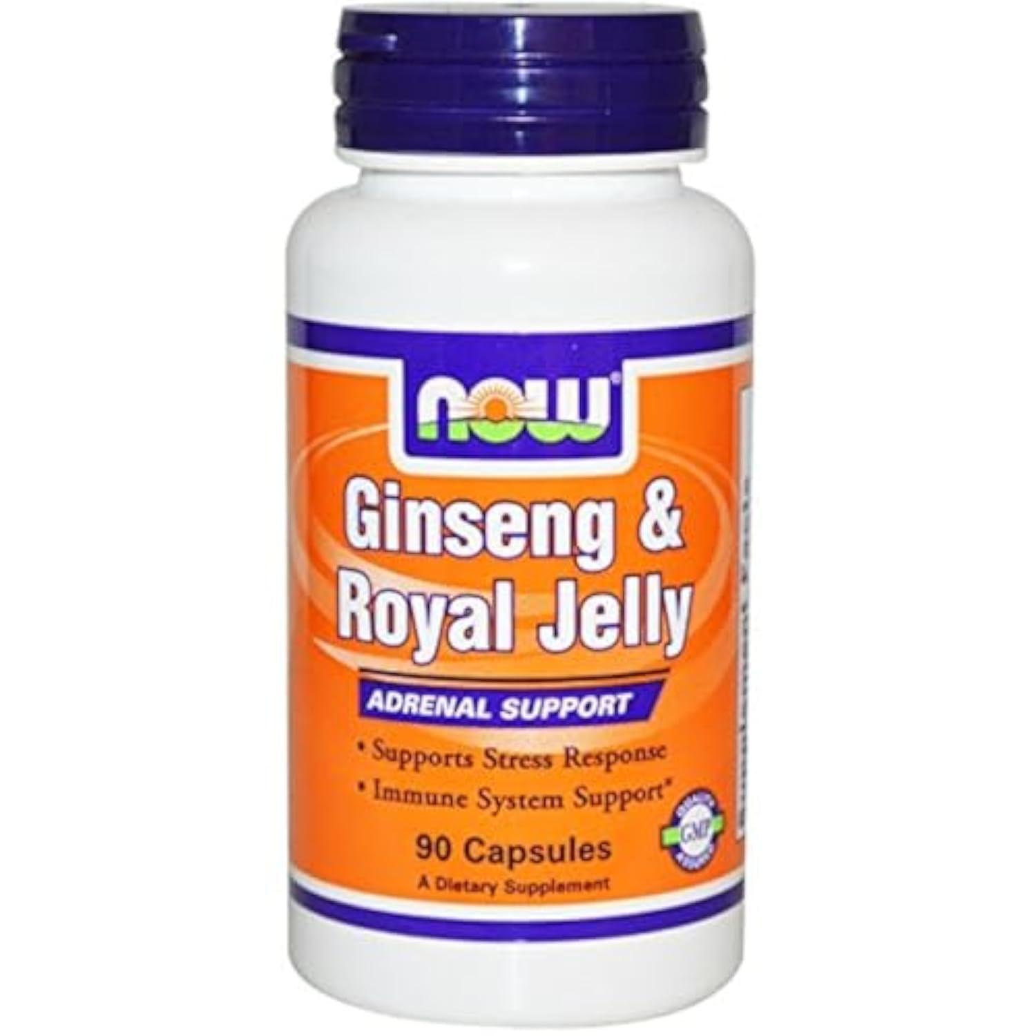 Now Foods Ginseng & Royal Jelly, 90 Capsules, 300mg, From NOW