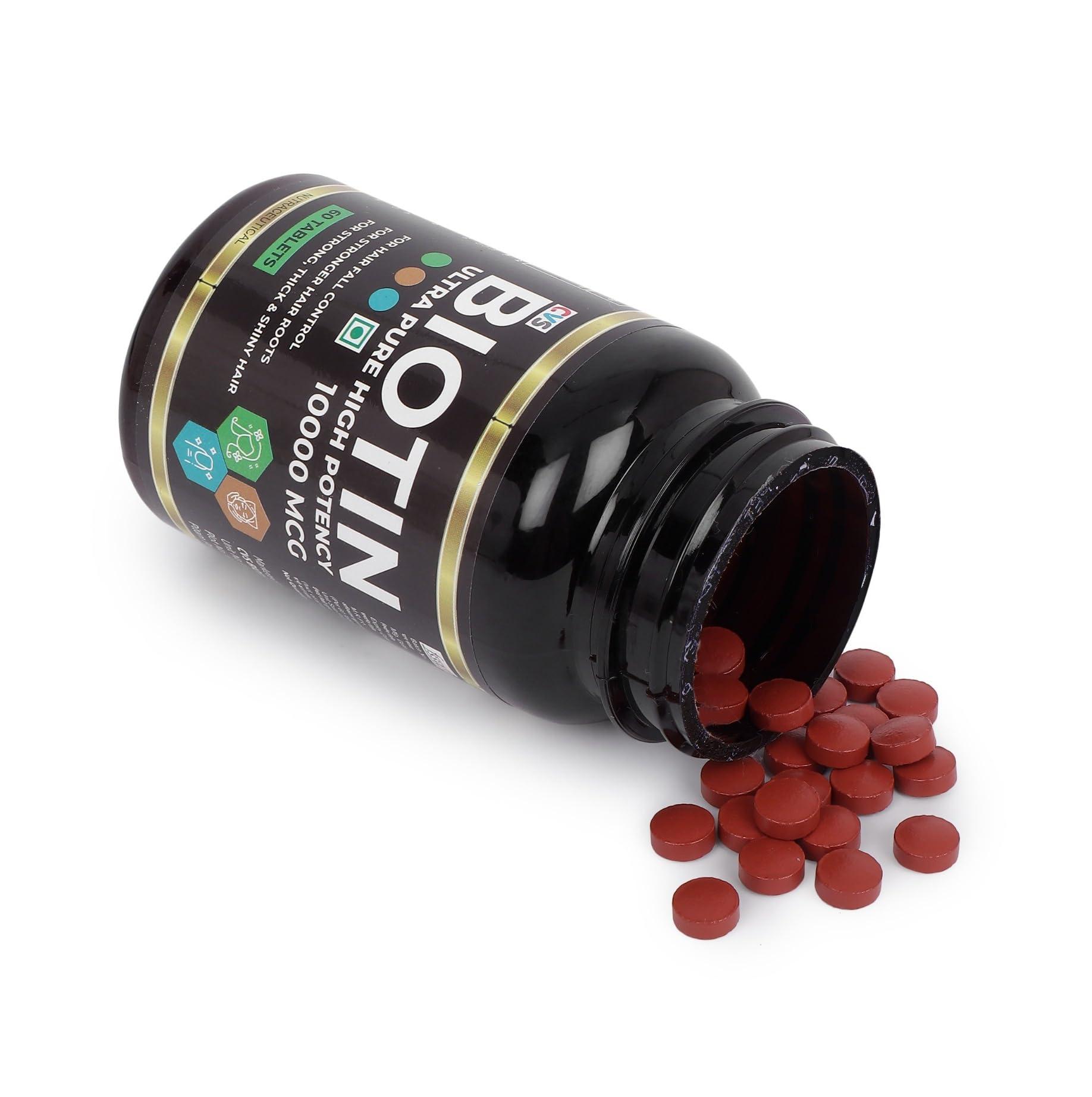 Pharma Biological CVS Biotin Ultra Pure High Potency 10000 MCG