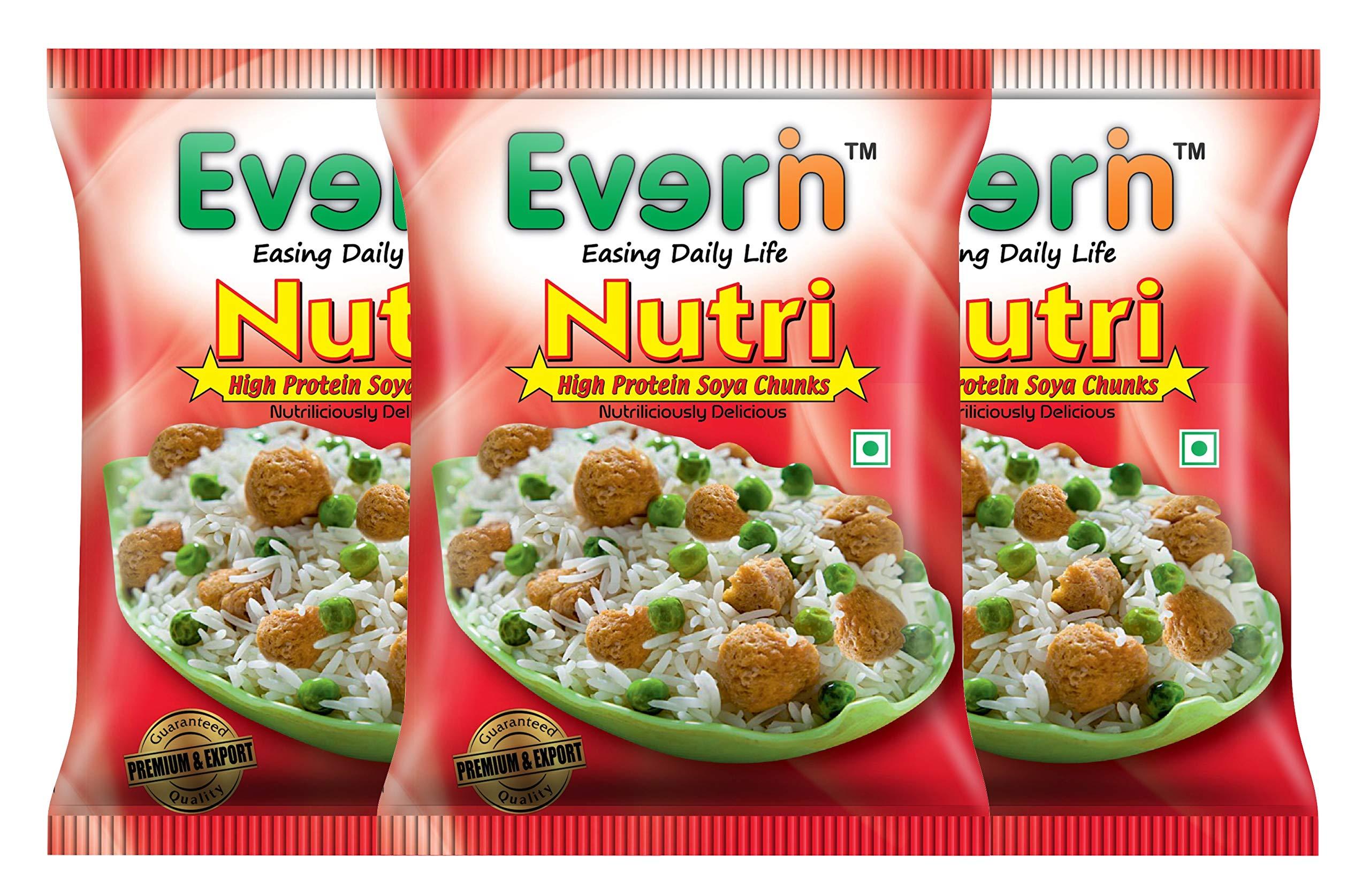 Everin Everin Nutri High Protein SOYA Chunks Pack of 15 (100gm Each)