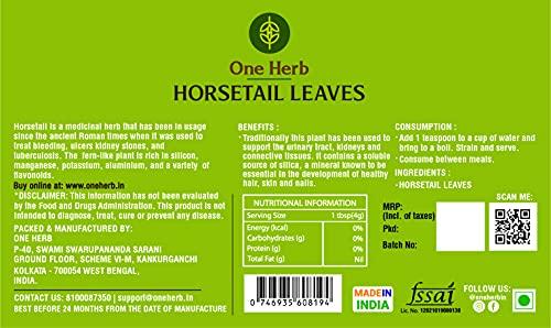 One Herb One Herb - Horsetail Tea 50g for Bones, Kidney Cleanse and Improves Hair & Skin Health.