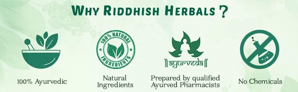 Riddhish HERBALS Riddhish Herbals Organic Rasayan Churna (Amrutadi Churna) - COMBINATION OF Guduchi (Giloy) Gokshura Amla Ayurvedic Powder For Digestion, Immunity Booster - 100gm Each (Pack of 4)