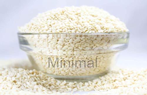 minimal Minimal Hulled White Sesame Seed/Nylon White Till,1kg
