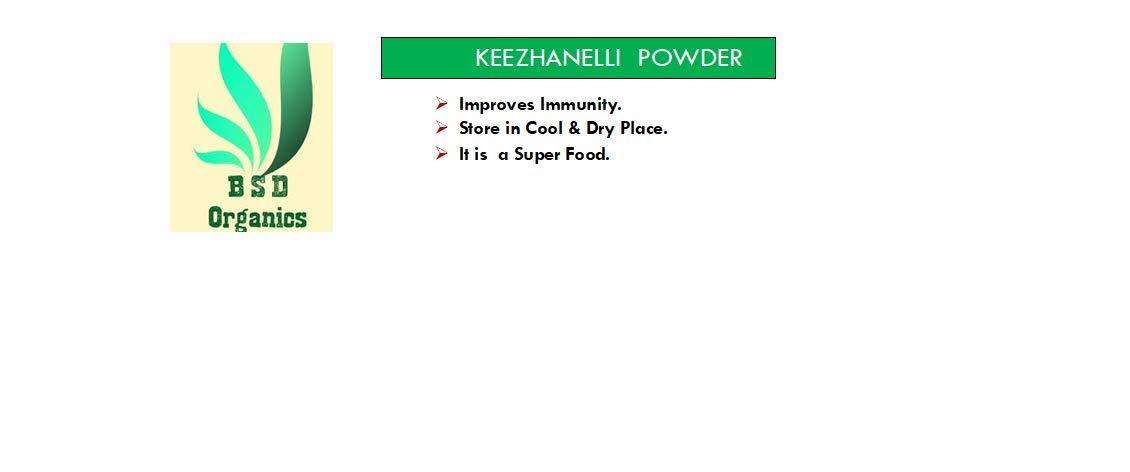 BSD Organics BSD Organics Herby Powder of Keezhanelli Leaves / Bhumyamalaki / Phyllanthus niruri - 500 Gram