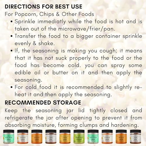 The Spice Rack The Humble Craft Cheddar Cheese Seasoning Powder - Popcorn, Salad, Pizza, Pasta, Spread, Dip & Marinade. Cheese Powder Seasoning - 100Gms