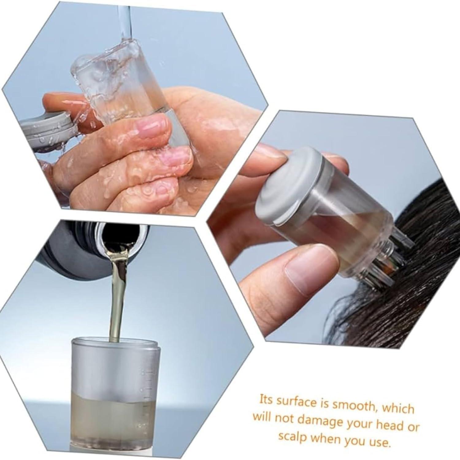 MVPHTY MVPHTY Scalp Oil Applicator| Hair Oiling Applicator And Scalp Massager With Graduated Scale - Portable Hair Oil Dispenser For Scalp Care, Smooth Liquid Discharging Best Head Pain Relief Tool(Set Of 2)