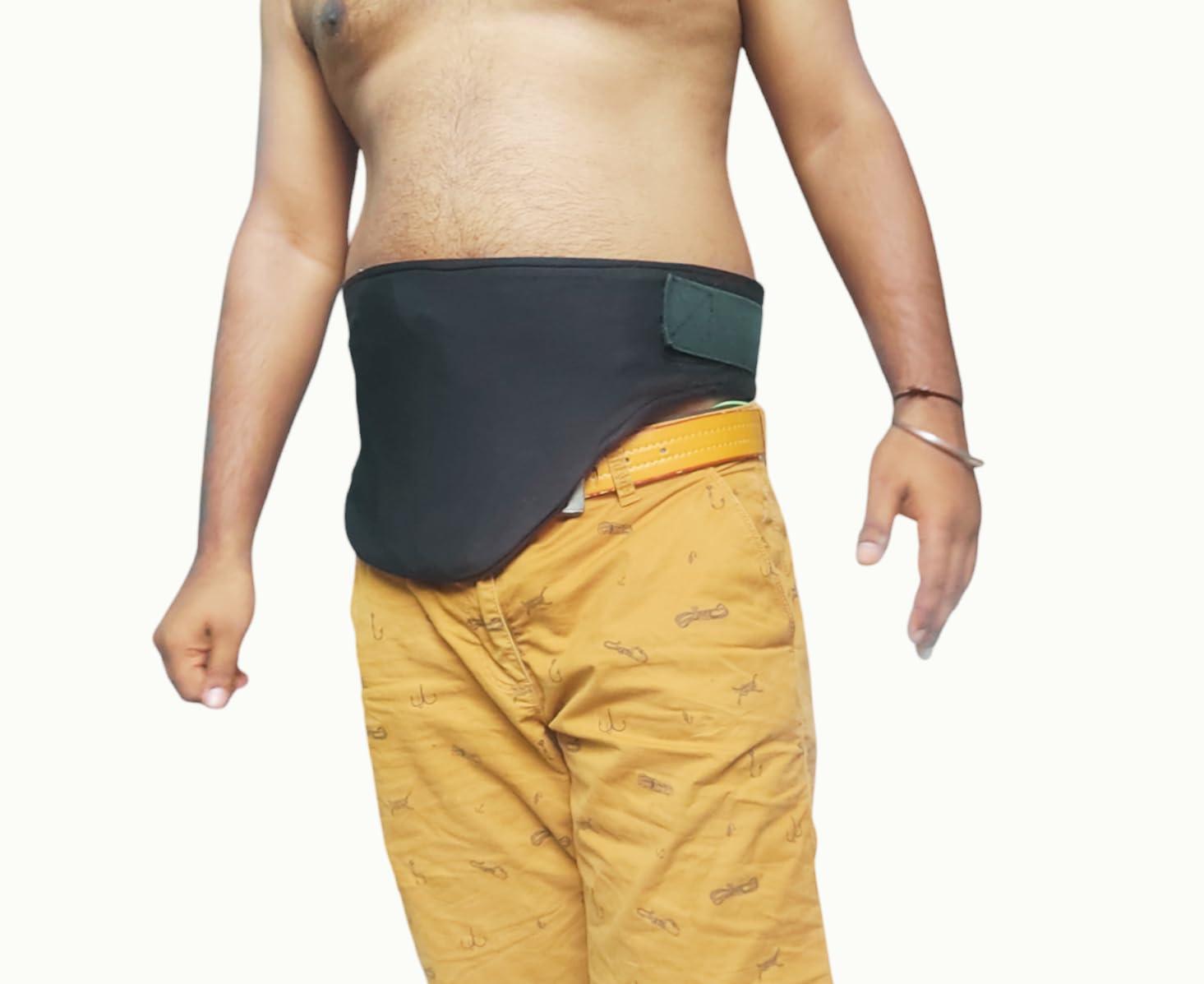 Vived Enterprise Ostomy belt for Urostomy and Ilestomy patients for Right side stoma Premium Vertical stoma belt for daily use .Specially for RIGHT SIDE STOMA SIZE : 28 Inch - 36 Inch