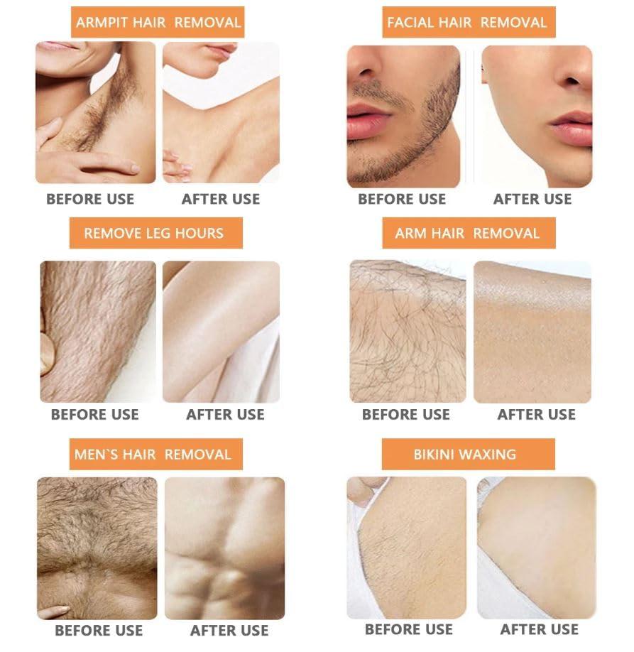 ZUGAD ZUGAD Hair Removal Hard Wax Beans, Best for Painless Hair Removal, Stripless Waxing for Face, Eyebrow, Back, Chest, Bikini Areas, Legs Easily At Home, 100 Grams (STRAWBERRY)