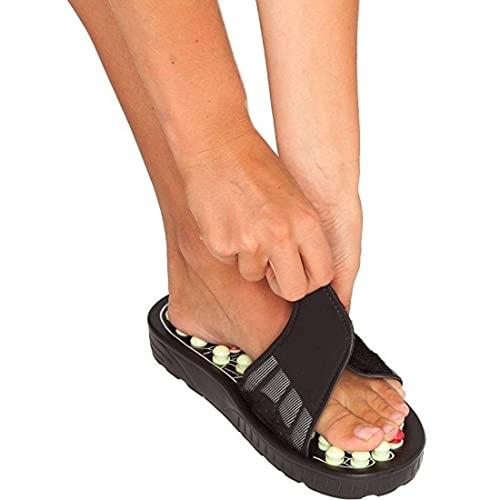Tazomi Tazomi Spring Acupressure & Magnetic Therapy Accu Paduka Slippers for Full Body Blood Circulation Natural Leg Foot Massager Slippers For Men and Women (Unisex) (Size 6, 7, 8, 9) (9)