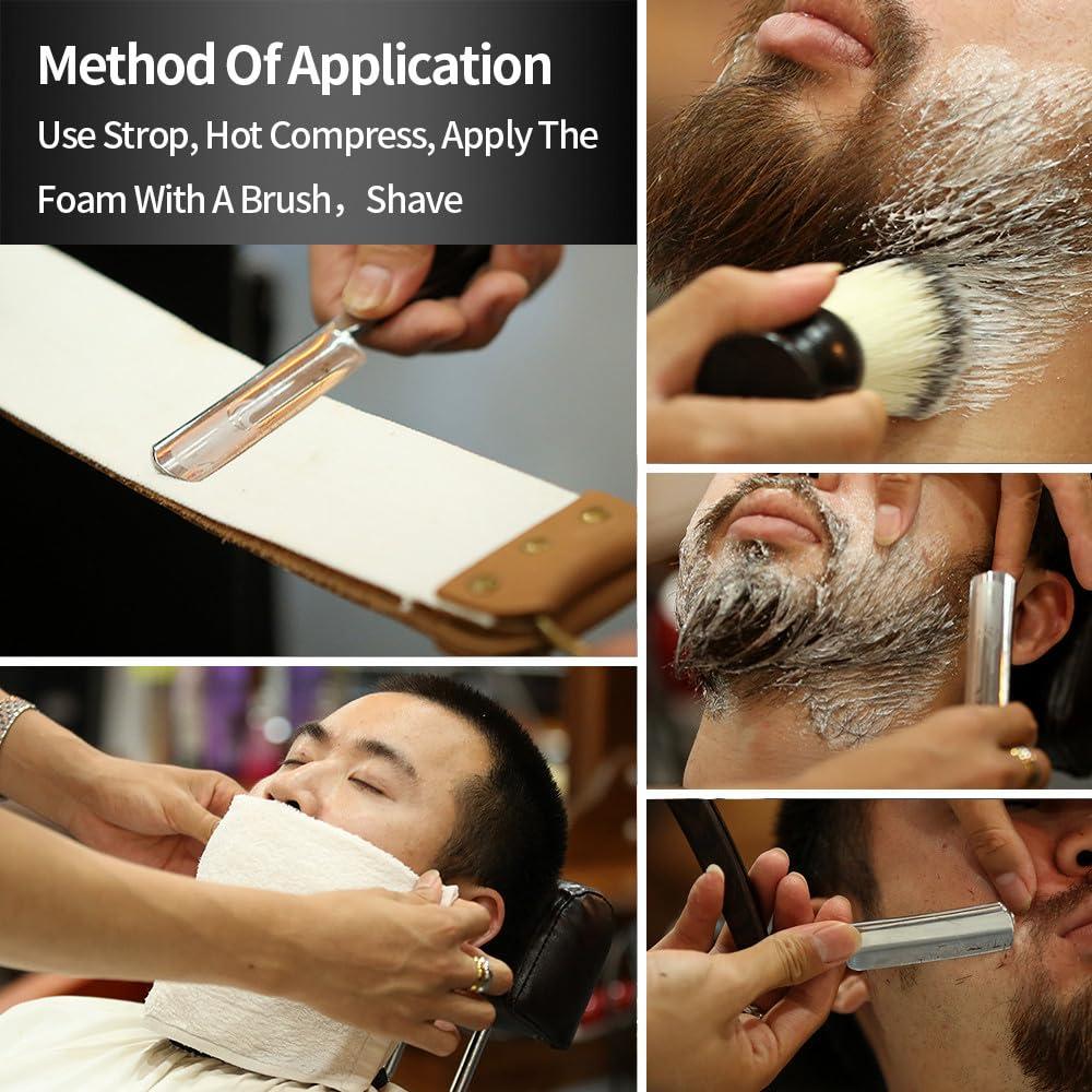 Gold Dollar GOLD DOLLAR Straight Edge Razor Men Without Stabilizer Barber Straight Razor With Acrylic Handle Shaving Safety Razor