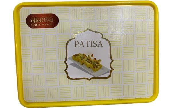 Indusajanta Pvt ltd Bareilly Ajanta Sweets Bareilly Special Patisa Sweet | Soan Papdi Sweets 100% pure desi ghee Peparations (Pack of 500g)