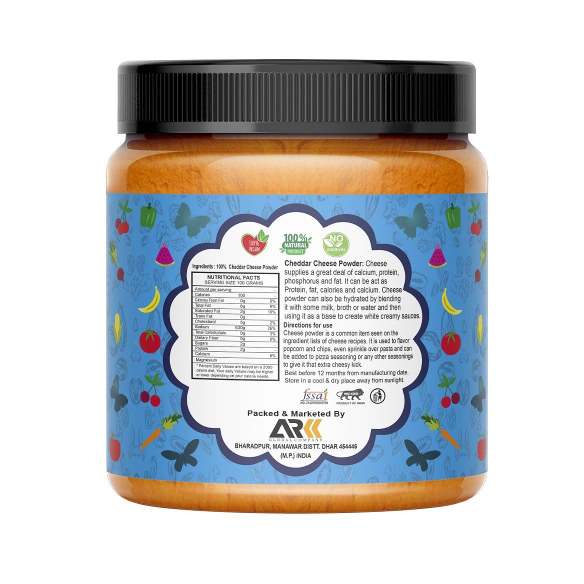 organic infinity Organic Infinity Cheddar Cheese Powder | Cheese Powder for Popcorn - 200 GM By Organic Infinity