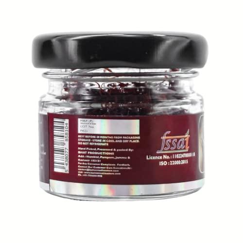 Kashmir ONLINE STORE Kashmir Online Store Pure And Natural Mongra Saffron - Premium Original Quality Kesar Grade A+++ For Pregnancy, Cooking, Face & Skin (1 Gram)