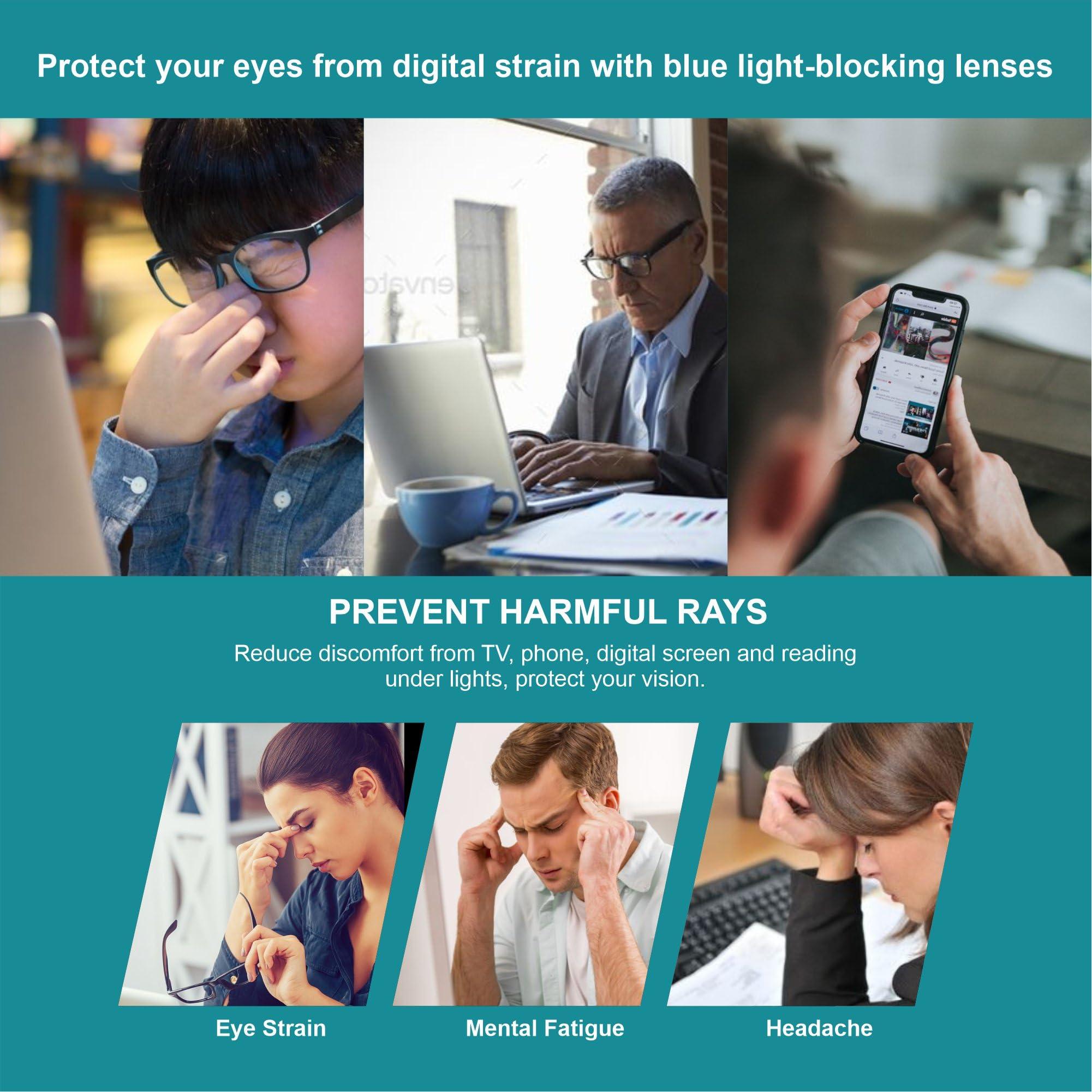 CHEERS DEVICES CHEERS DEVICES Blue Light Glasses For Woman Men, Computer Reading/Gaming/Tv/Phones, Anti-Glare Eye Protection And Uv400 Ray Eyeglasses(Leopard)