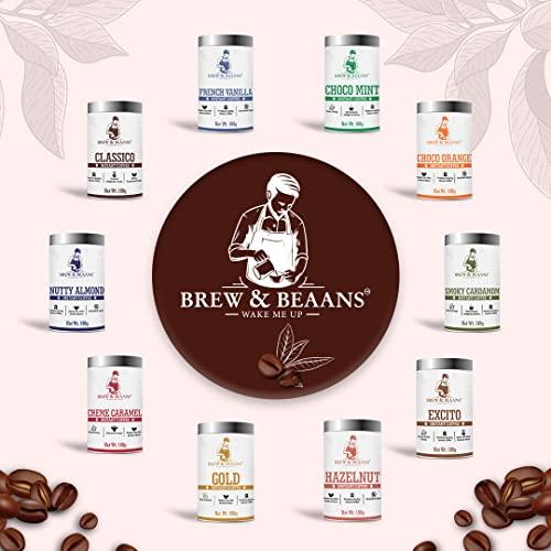 Brew & Beaans Brew & Beaans Caramel Instant Coffee | 100% Arabica Beans | Medium Roasted | 100 Gm Tin Can