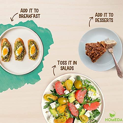 Homeda Homeda Raw Sunflower Seeds for Eating Organic (1 Kg - 1000 Grams), Unsalted Sunflowrr, Sun Flowers | Diet Food | Healthy Snack