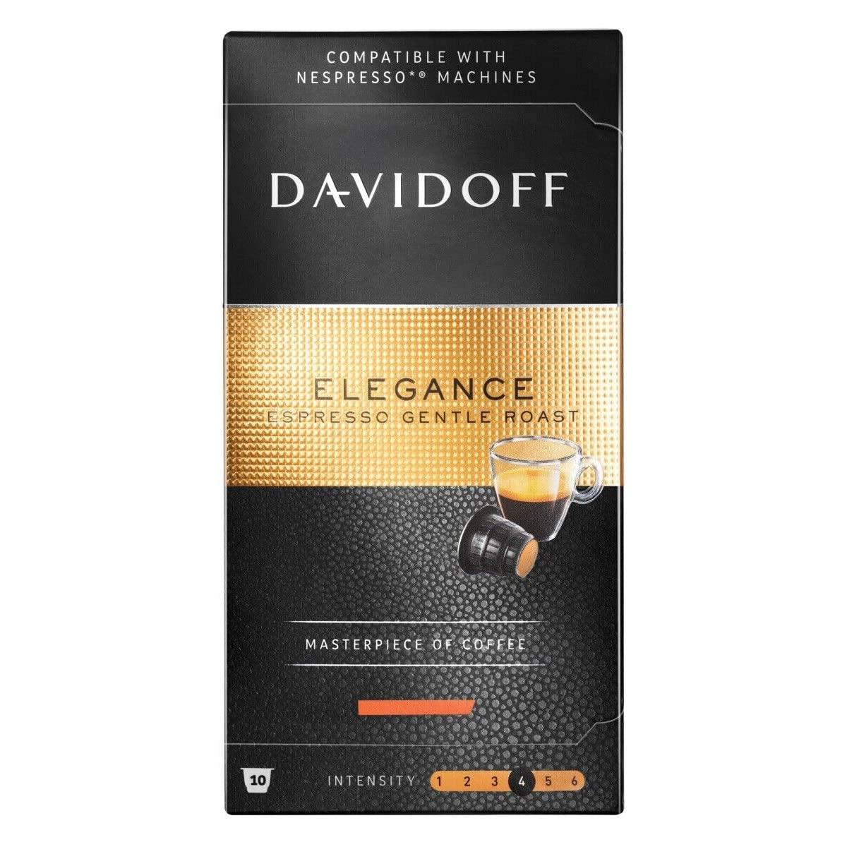 Davidoff Davidoff Elegance Espresso Gentle Roast Coffee, 55 Gram, Box
