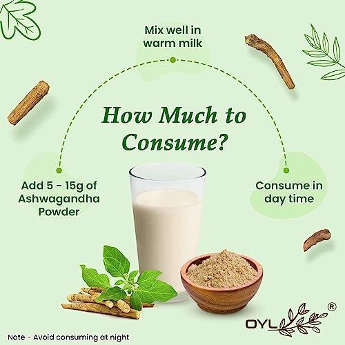 OYL OYL Natural Ashwagandha, Shatavari, Safed Musli, Kaunch Beej, Gokhru Powder Combo Packs - 500g (100g Each Pack Of 5)