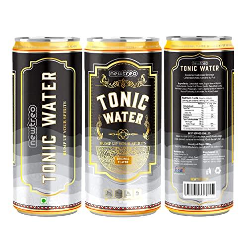 Newtreo Newtreo Tonic Water | Strong Quinine | Indian Tonic | Original Flavour | Pack of 6 x 250ml cans | 100% Recyclable cans