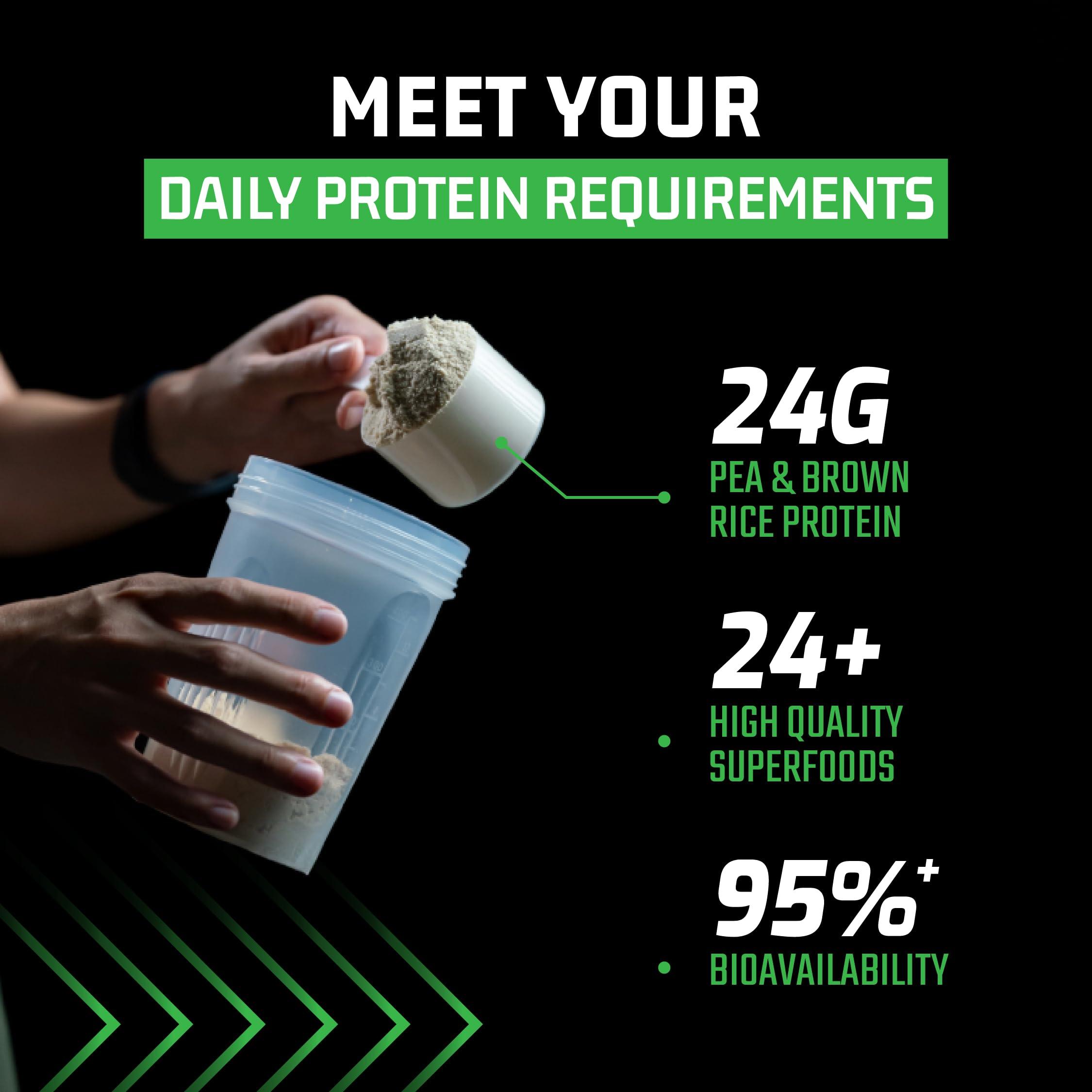PLANTIGO Plantigo Plant Protein Powder 1kg Unflavoured, Unsweetened | 30g Protein, 5g BCAA, 2g Leucine Per 40g Scoop | No Sugar, No Sweetener, No Preservatives Protein Powder for Women, Men, Diabetes