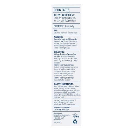 CloSYS CloSYS Fluoride Toothpaste, 3.4 Ounce