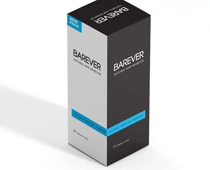Barever Barever Natural Hair Inhibitor Cream For Reduction of Unwanted Body and Facial Hair in Women and Men 100 grams