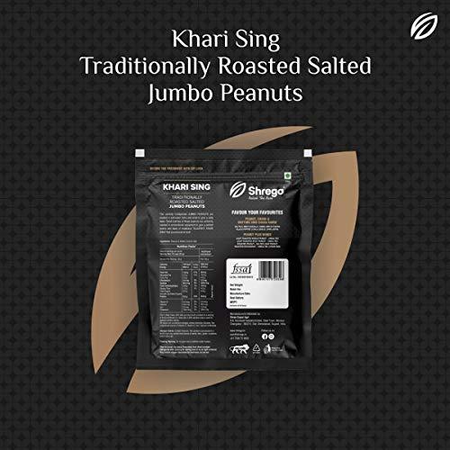 SHREGO SHREGO Peanut Plus Khari Sing Traditionally Roasted Salted Jumbo Peanuts, Snack and Namkeen (1080 Grams)