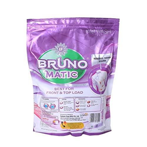 BRUNO \"BRUNO\" MATIC DETERGENT POWDER FOR FRONT AND TOP LOAD MACHINES 1KG (COMBO PACK OF 2)