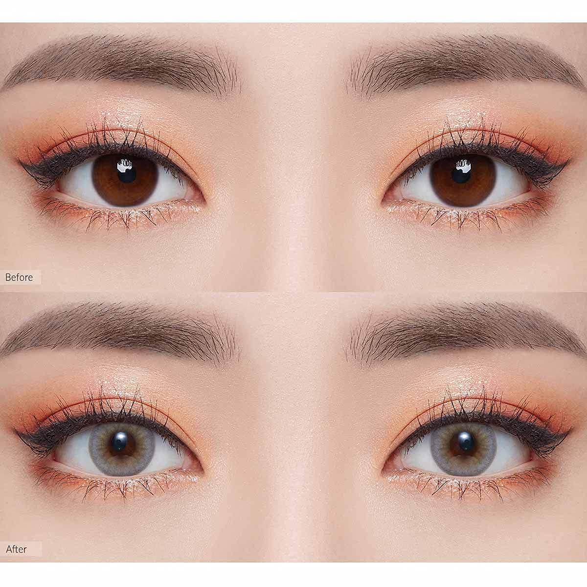 O-LENS O-LENS 1Day Russian Smoky Grey - Coloured Contact Lens (Daily Disposable, -5.00 / 10pcs / Grey), Natural Looking & Comfy Eye Color Lenses