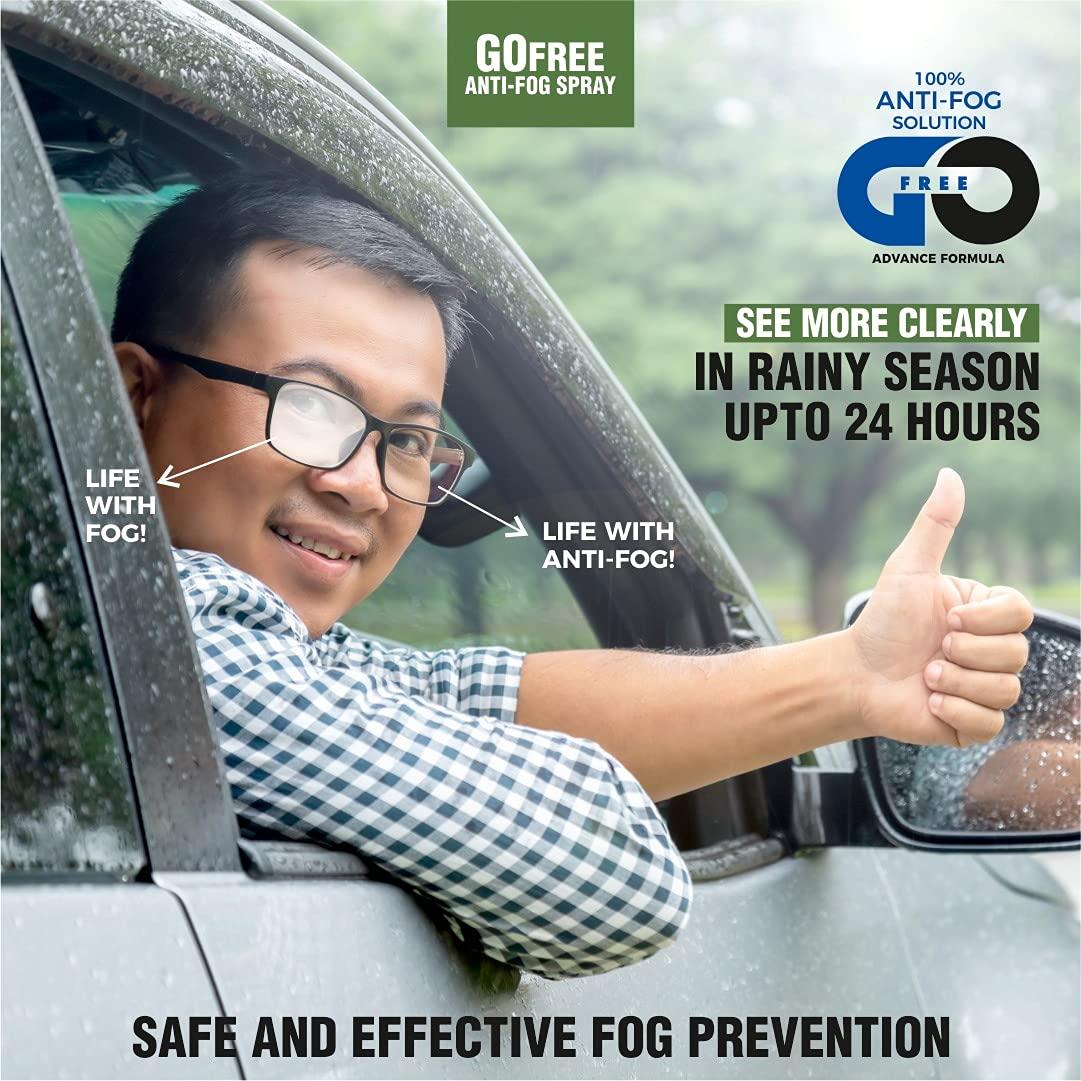 GOFREE GOFREE Anti-Fog Spray Kit With Cleaning Cloth For Spectacles, Glasses, Camera Lens Patented & Advanced Formula Solution (30 ML) Effective Up to 24 Hrs - (Pack Of 2)